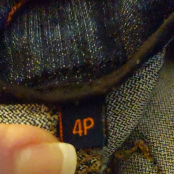 JAG Jeans pull-on, dark blue wash, high rise straight leg jeans, 4P - Picture 6 of 10